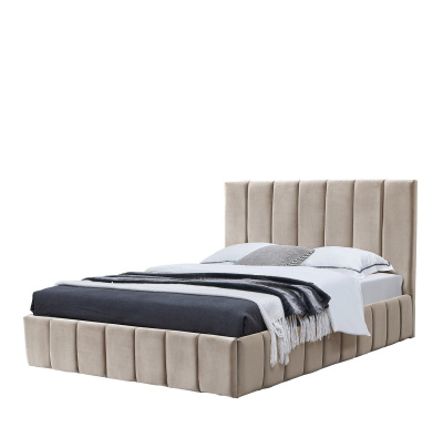 Кровать 8855 бежевая (1400X2000). Фото №3