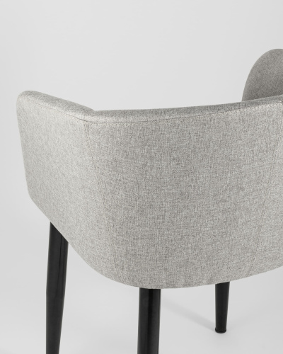 Кресло Ральф рогожка серый. Фото №8