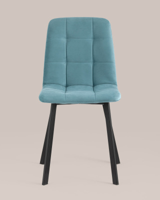 Стул Oliver Square велюр пыльно-голубой. Фото №5