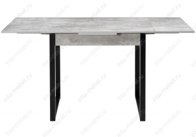 Стол деревянный Форли бетон / черный матовый. Фото