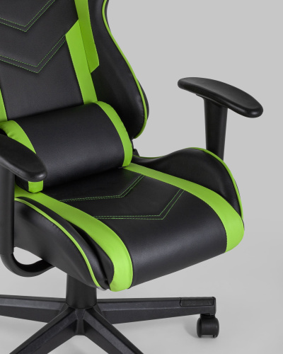 Кресло игровое TopChairs Impala зеленое. Фото №9