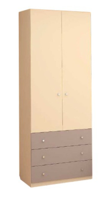 Шкаф с тремя выдвижными ящиками Силуэт. Фото