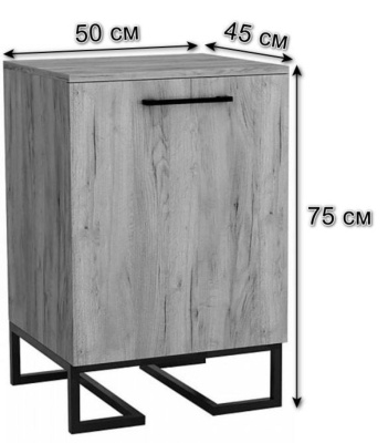 Тумба для обуви Loft Дуб табак. Фото