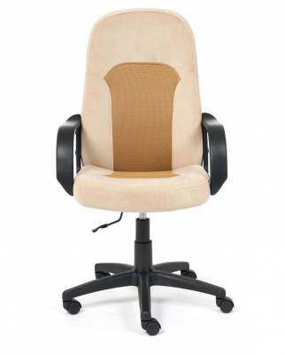 Кресло PARMA флок/ткань, бежевый/бронза, 7/TW-21. Фото