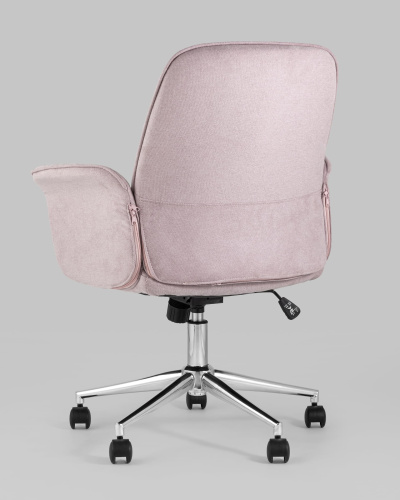 Стул офисный Simona розовый. Фото №7