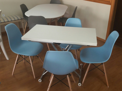 Стул 971 голубой. Фото