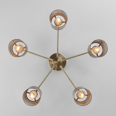 Потолочная люстра Eurosvet Tela 70109/5 античная бронза. Фото №2