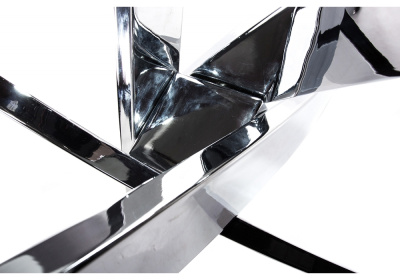 Стол стеклянный Komo 110 Chrome фото Стол стеклянный Komo 110 Chrome. Фото №5