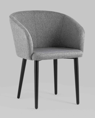 Кресло Ральф рогожка тёмно-серый. Фото №3