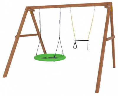 Качели детские Р911-26, коричневый. Фото №3