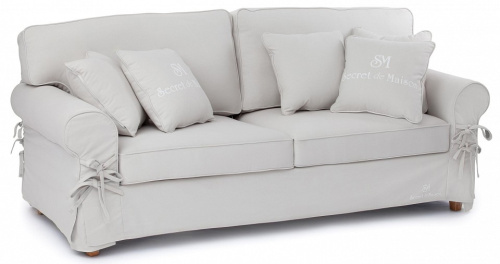 Диван Secret De Maison Butterfly (mod.5220-60) дерево береза, ткань: хлопок, 213х95х88см, бежевый / AJ808-18. Фото №1