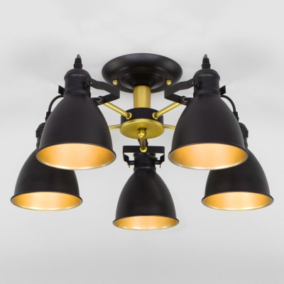 Потолочная люстра Eurosvet Denley 70112/5 черный. Фото №2