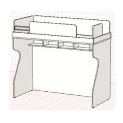 Блок для формирования2-х ярусной кровати АЙС. Фото