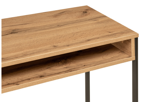 Стол, Лео Лофт дуб вотан / матовый черный. Фото №4