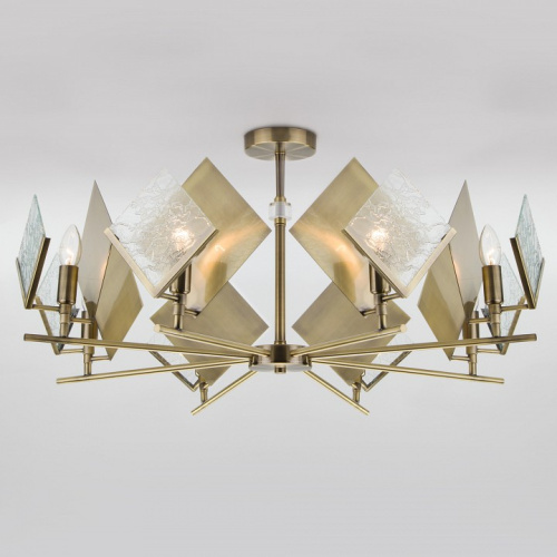 Подвесная люстра Eurosvet Rombo 60110/8 античная бронза. Фото №1