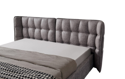 Кровать HUSK 8705 темно-бежевая с ящиком для белья фото Кровать HUSK 8705 темно-бежевая с ящиком для белья. Фото №5