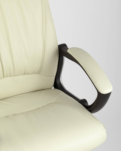 Кресло руководителя TopChairs Tower бежевое. Фото №10