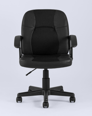 Кресло офисное TopChairs Comfort экокожа черное фото Кресло офисное TopChairs Comfort экокожа черное. Фото №5