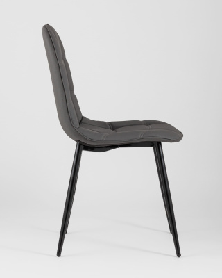 Стул Тейлор экокожа тёмно-серый. Фото