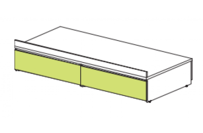 Тахта вкладыш с ящиками Силуэт. Фото