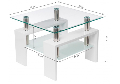 Журнальный стол ST-052 white фото Журнальный стол ST-052 white. Фото №2