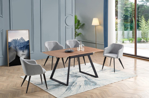 Стул DC-9505 серо-голубой/черный. Фото №9