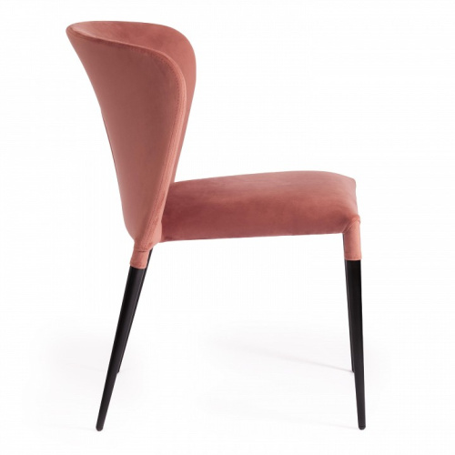 Стул ALVOR (mod. 715) ткань/металл, 48х65х86 см, высота до сиденья 51 см, коралловый barkhat 15 /черный (поставляется по 4 шт) фото Стул ALVOR (mod. 715) ткань/металл, 48х65х86 см, высота до сиденья 51 см, коралловый barkhat 15 /черный (поставляется по 4 шт). Фото №2