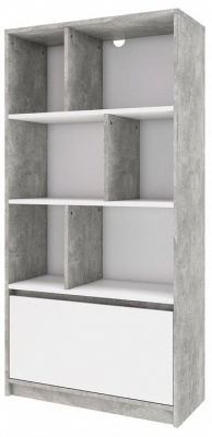 Стеллаж комбинированный Биллунд,белый. Фото