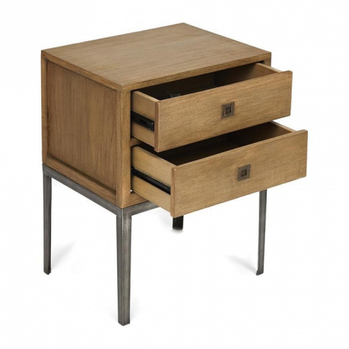 Тумба Secret De Maison DAVIS ( mod. BDS OTH 19-03 ) красное дерево/металл, 50х40х70см, античный дуб. Фото №2