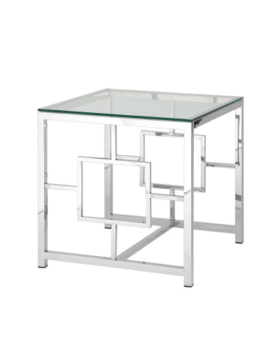 Журнальный столик 55*55 БРУКЛИН серебро. Фото №1