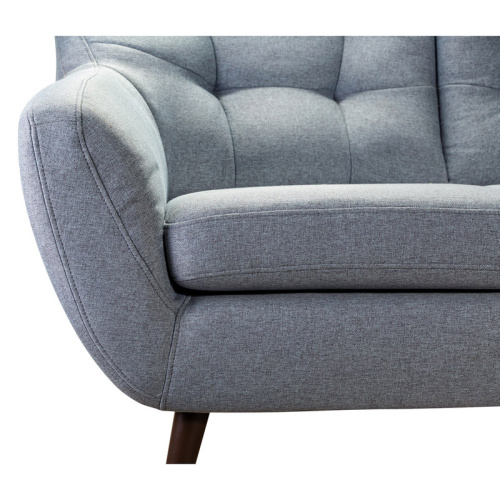 Стул барный Лион голубой велюр. Фото №7