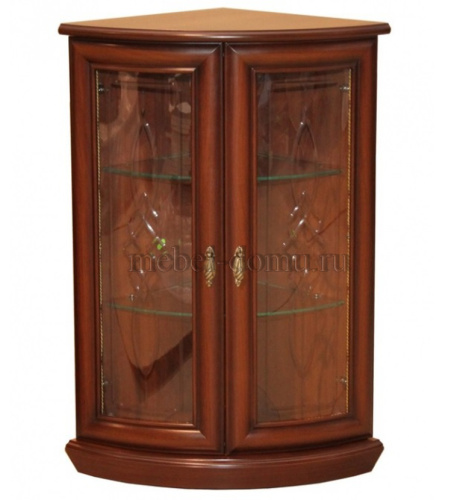 Шкаф для посуды угловой Милан 5 (стеклянные фасады). Фото №1