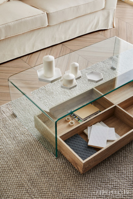 Журнальный стол DUPEN CT-227 Прозрачный. Фото №5