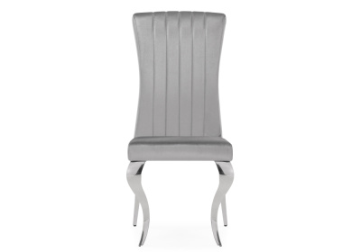 Стул на металлокаркасе Lund dark grey / steel. Фото