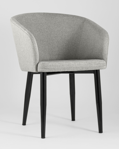 Кресло Ральф рогожка серый. Фото №3