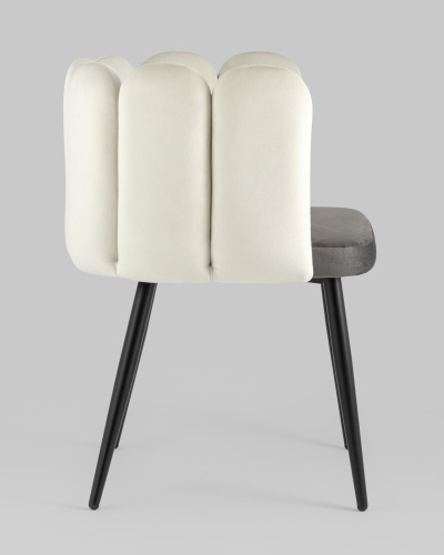 Кресло Карнавал бежевое/темно-серое. Фото №4