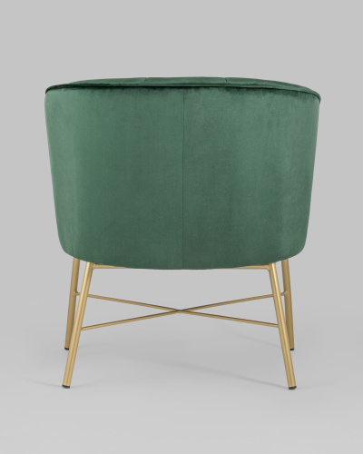 Кресло Шале велюр зеленый. Фото №6