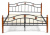 Кровать AT-126 Wood slat base дерево гевея/металл, 160*200 см (Queen bed), красный дуб/черный. Фото №2