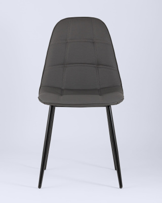 Стул Тейлор экокожа тёмно-серый. Фото