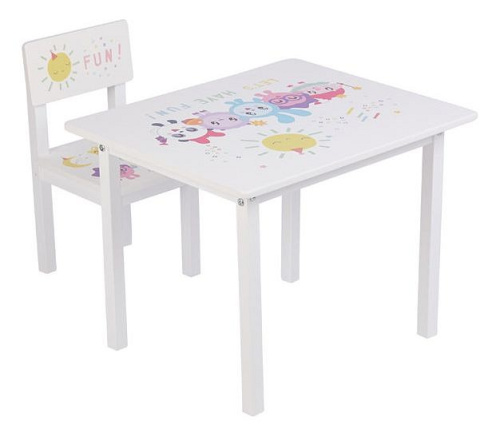 Набор для детской Polini Kids Малышарики 105 S, белый. Фото №1