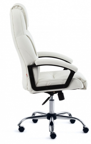 Кресло BERGAMO (хром) кож/зам, белый, 36-01. Фото №2