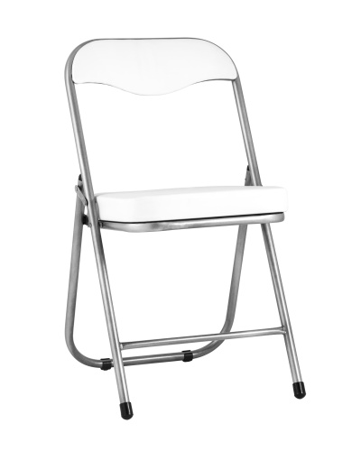 Стул складной ДЖОН металлик, белый. Фото №2