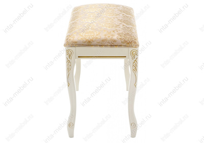 Стул деревянный Валентино патина золото / бежевый. Фото