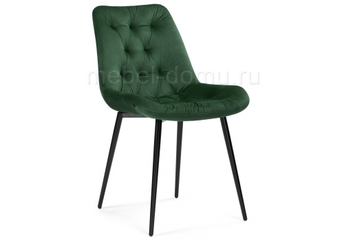 Стул Гояр изумрудный / черный глянец. Фото №1