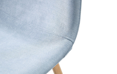 Стул полубарный 350S голубой/дерево. Фото