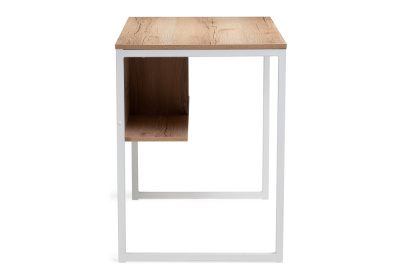 Стол, Клер Лофт дуб делано светлый / матовый белый. Фото