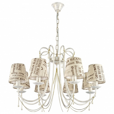 Подвесная люстра Arti Lampadari Tarsia Tarsia E 1.1.8 WG. Фото №2