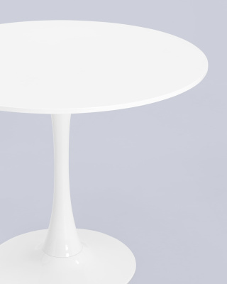 Стол Tulip D90 белый фото Стол Tulip D90 белый. Фото №5