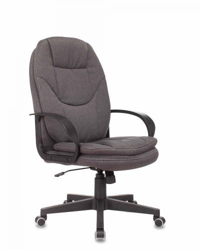 Кресло руководителя Бюрократ CH-868LT Bahama серый крестовина пластик. Фото №1