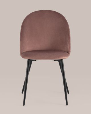 Стул Lilly велюр пыльно-розовый. Фото